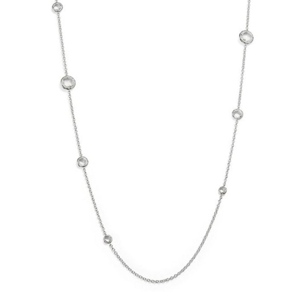 Ippolita Sterling Silver Rock Candy Lollipop Necklace in Clear Quartz